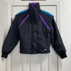 White Stag Black Ski Jacket - Retro Women's